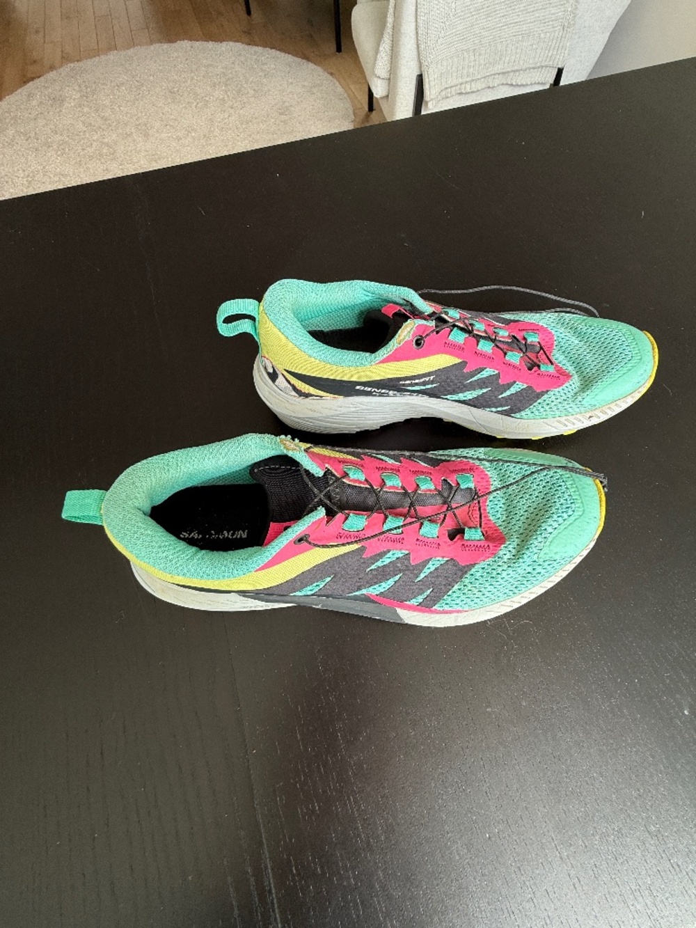 Salomon Sense Ride 5 Courtney Dauwalter Women’s 8.5 Trail Shoes VERY Worn